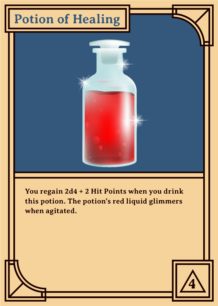 Card for Potion of Healing